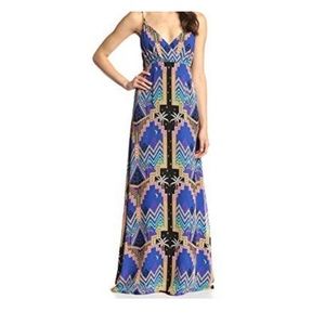 Mara Hoffman Blue Pyramid Maxi Dress